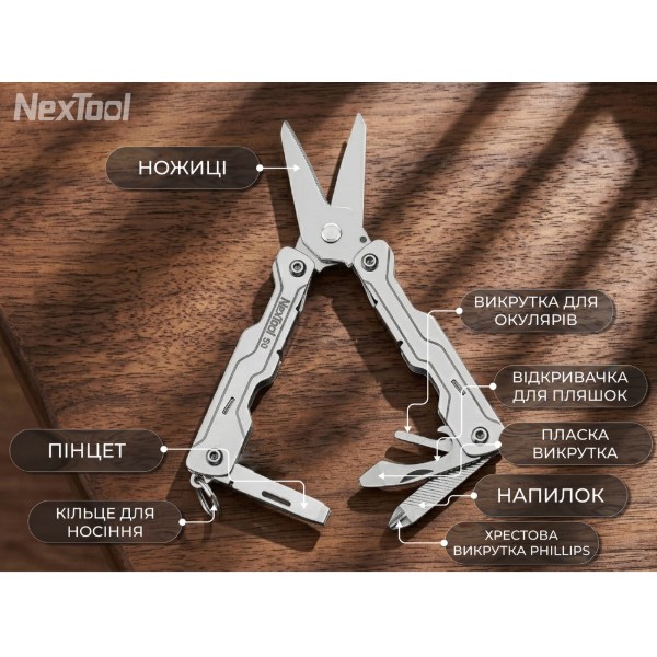 Фото - Мультитул NexTool Micro Sailor Scissors S0 (NE20417)